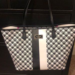 Black and white Kate Spade purse
